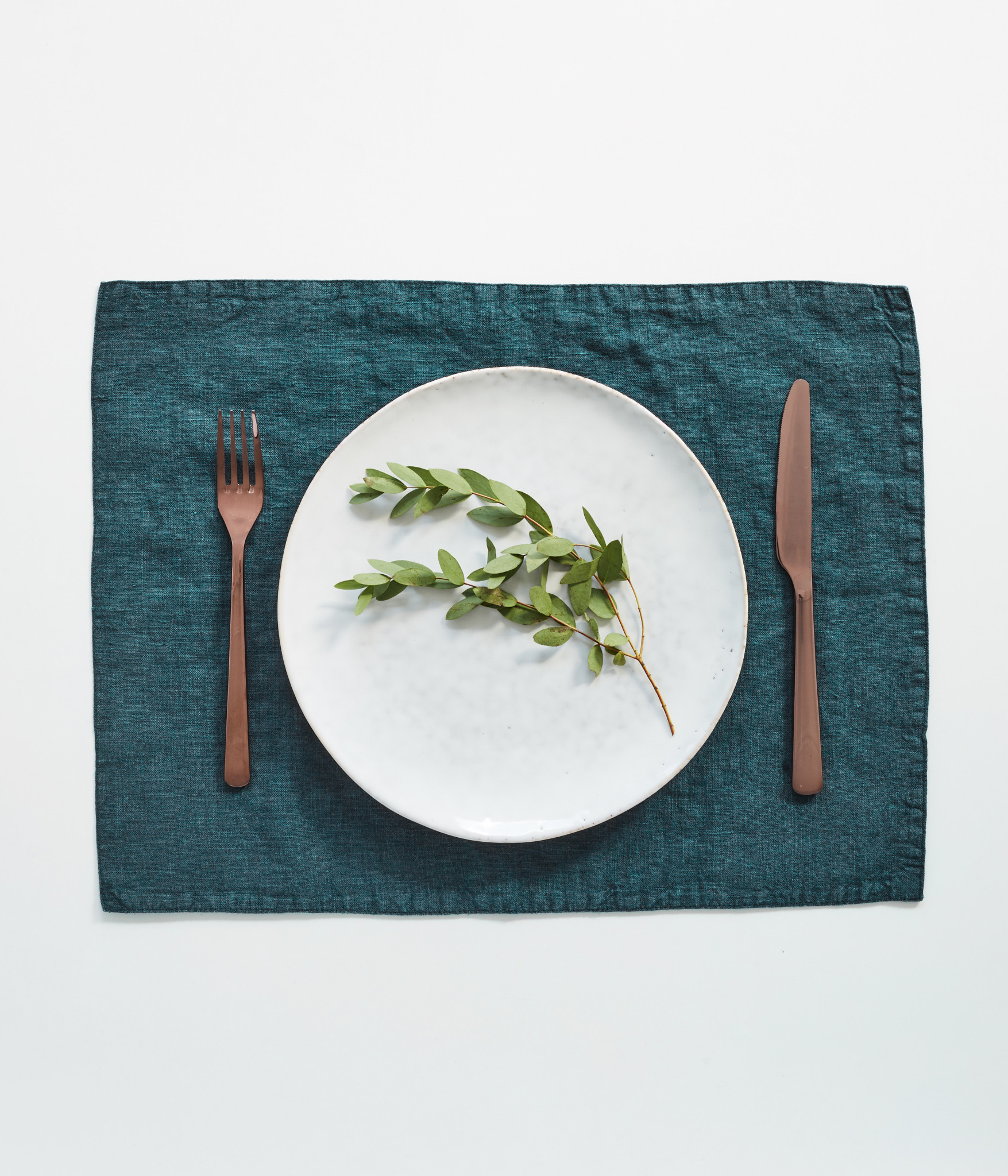 Deep Water Placemat by Linen Tales